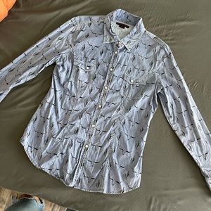 Rock & Roll Cowgirl button down shirt size large